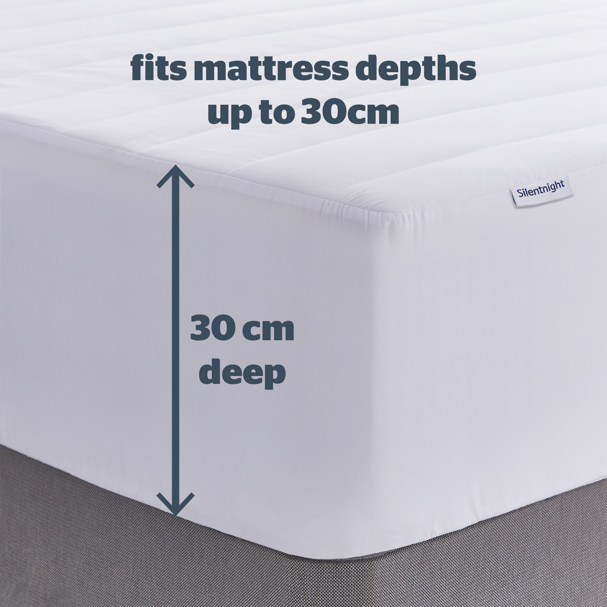 Dale Leisure Silentnight Quilted Single Mattress Protector with Skirt